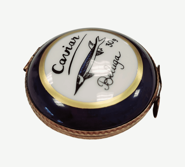 Caviar Limoges Trinket Box Porcelain Limoges food French Trinket Box