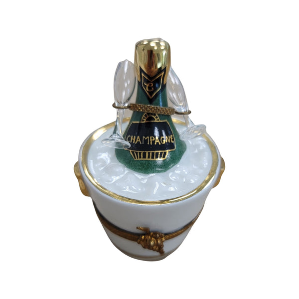 Champagne Elegance Limoges Box Porcelain Limoges WINE LIMOGES BOXES special French Trinket Box