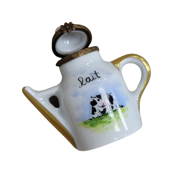 Charming Cow Milk Pot Porcelain Limoges China French Trinket Box