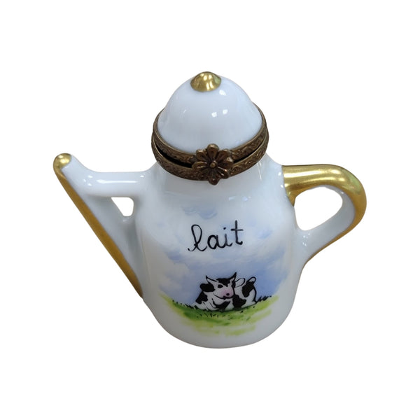 Charming Cow Milk Pot Porcelain Limoges China French Trinket Box