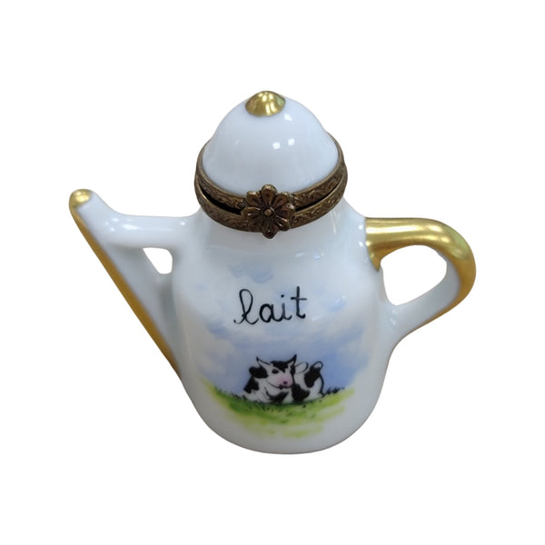 Charming Cow Milk Pot Porcelain Limoges China French Trinket Box