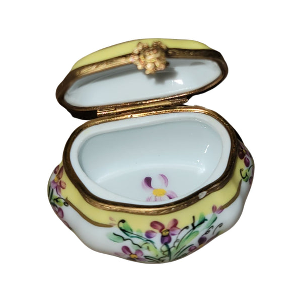 Charming Floral Limoges Box Porcelain Limoges LIMOGES BOXES traditional French Trinket Box