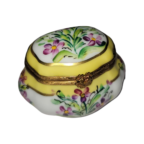 Charming Floral Limoges Box Porcelain Limoges LIMOGES BOXES traditional French Trinket Box
