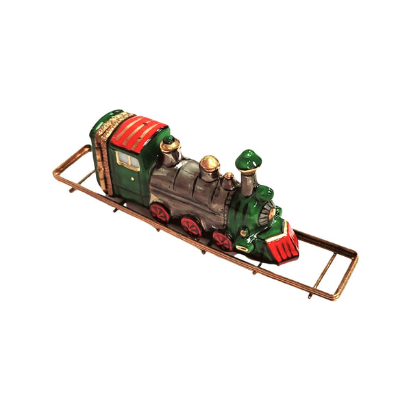 Charming Locomotive Porcelain Box Porcelain Limoges travel BABY maternity figurine LIMOGES BOXES French Trinket Box