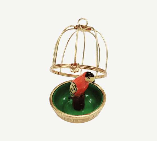 Charming Parrot Limoges Box Porcelain Limoges birds LIMOGES BOXES French Trinket Box