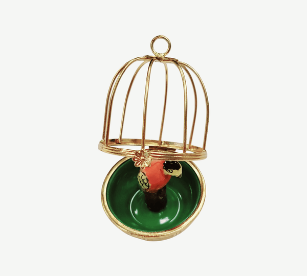 Charming Parrot Limoges Box Porcelain Limoges birds LIMOGES BOXES French Trinket Box