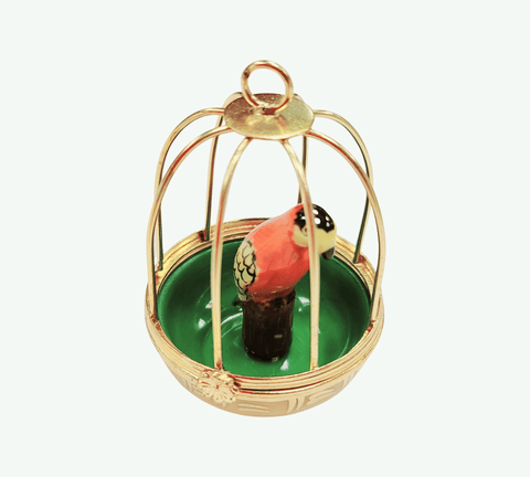 Charming Parrot Limoges Box Porcelain Limoges birds LIMOGES BOXES French Trinket Box