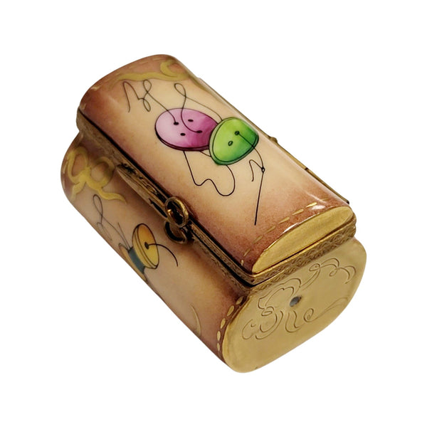 Charming Sewing Essentials Limoges Box Porcelain Limoges home French Trinket Box