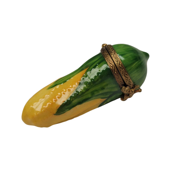 Charming Small Corn Limoges Box Porcelain Limoges fruit vegetables French Trinket Box