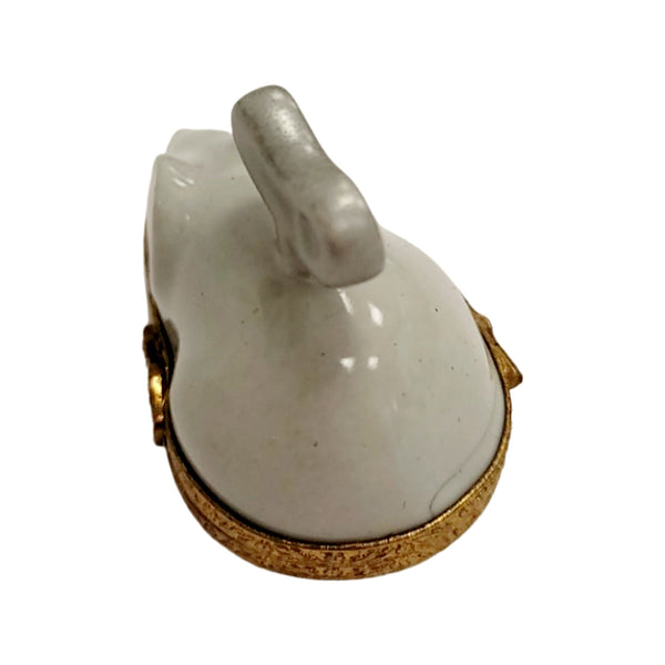 Charming Wind Up Mouse Box Porcelain Limoges mouse French Trinket Box