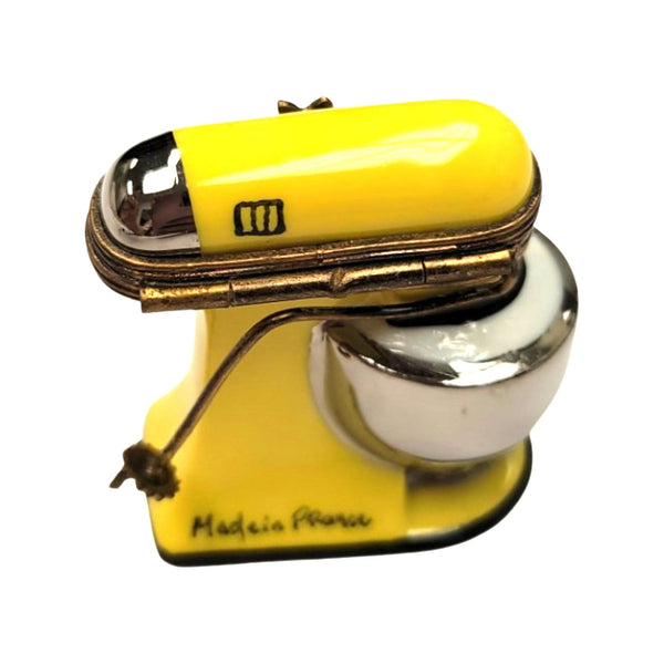 Charming Yellow Mixer Keepsake Porcelain Limoges home food French Trinket Box