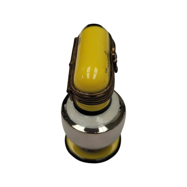 Charming Yellow Mixer Keepsake Porcelain Limoges home food French Trinket Box