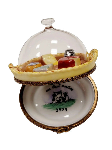 Gourmet Cheese Platter Limoges Box Porcelain Limoges food French Trinket Box