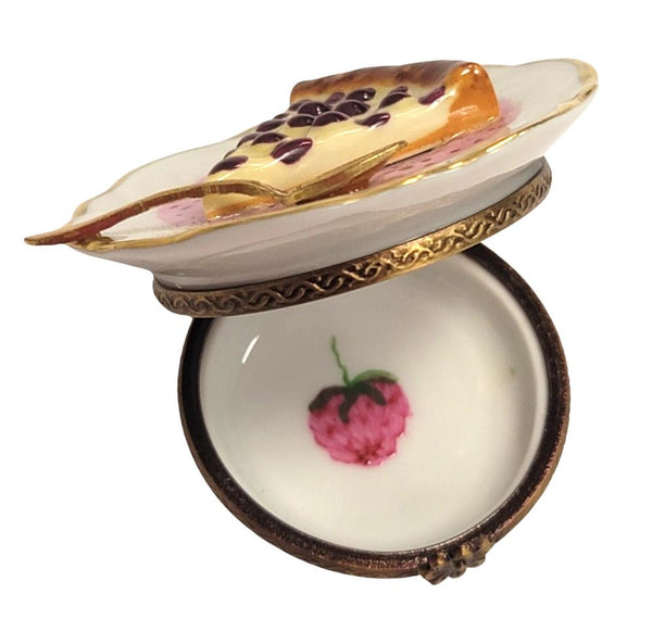 Cherry Pie Delight Limoges Box Porcelain Limoges Dessert French Trinket Box