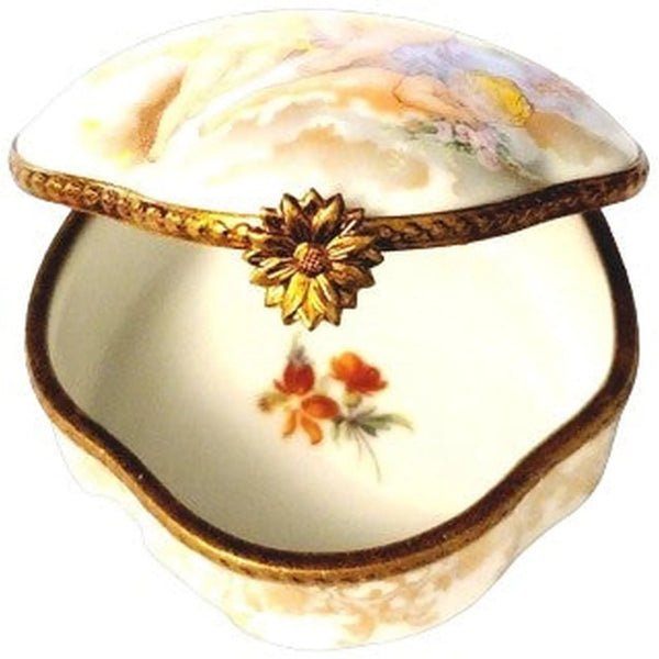 Cherubs Angels Porcelain Box Porcelain Limoges Limoges Boxes angel traditional Religion French Trinket Box