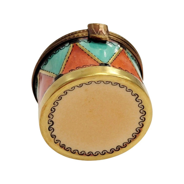 Christmas Drum Limoges Box Collectible Porcelain Limoges xmas French Trinket Box