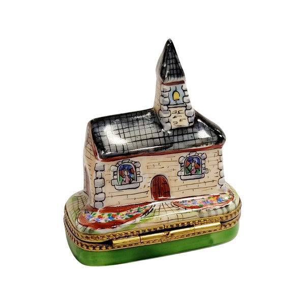 Church Limoges Box Figurine Porcelain Limoges Religion French Trinket Box