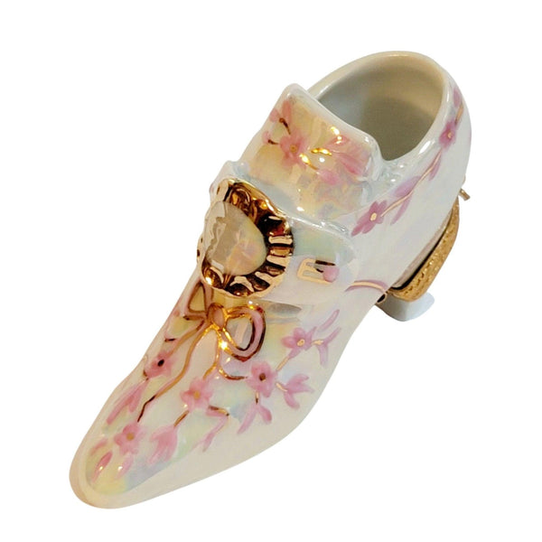 Cinderella Bridal Limoges Shoe Porcelain Limoges shoes fashion wedding women French Trinket Box
