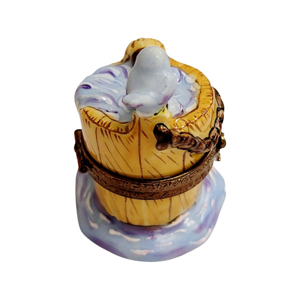 Cinderella Porcelain Wash Bucket Porcelain Limoges Fairy French Trinket Box