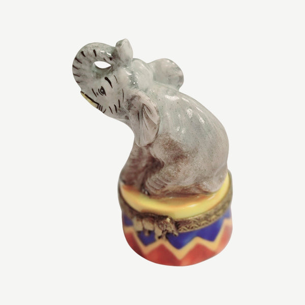 Circus Elephant Porcelain Limoges Box Porcelain Limoges Wild Limoges elephant circus French Trinket Box