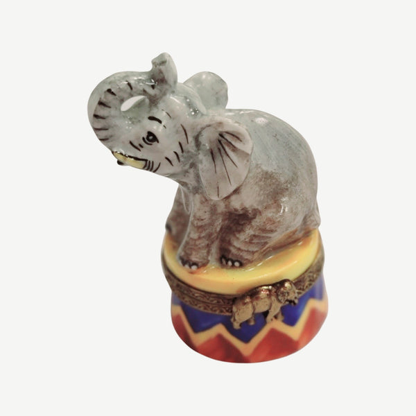 Circus Elephant Porcelain Limoges Box Porcelain Limoges Wild Limoges elephant circus French Trinket Box