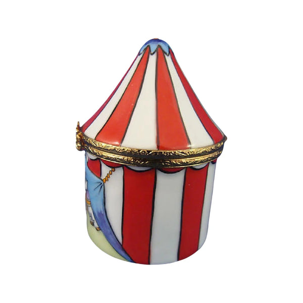 Circus Tent Porcelain Limoges circus travel French Trinket Box