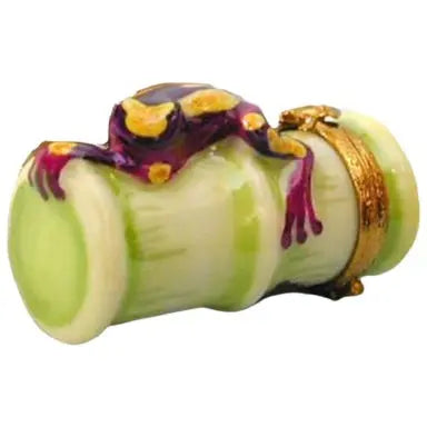 Clown Tree Frog Porcelain Limoges Frog French Trinket Box