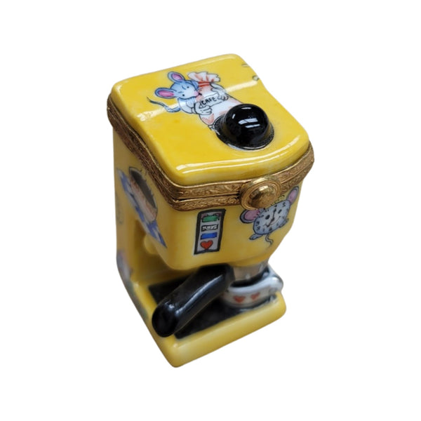 Coffee Espresso Machine Figurine Porcelain Limoges food home French Trinket Box