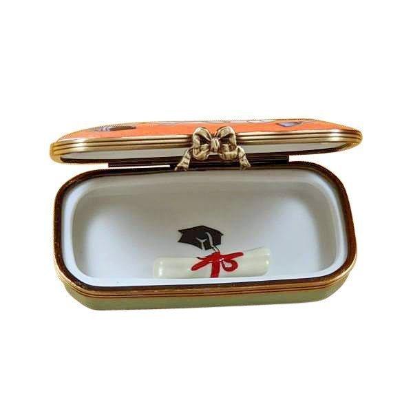 Congratulations Gradutation Oval w Diploma Porcelain Limoges graduation professional French Trinket Box