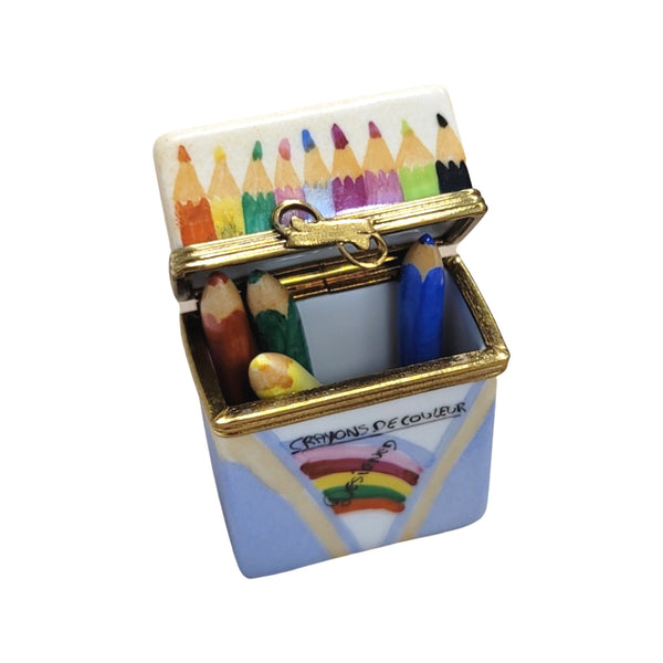 Crayon de Couleur Limoges Box Porcelain Limoges fine art Baby LIMOGES BOXES French Trinket Box