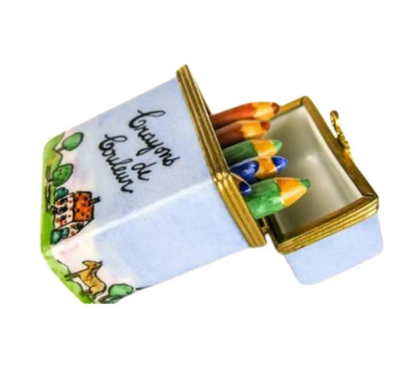 Crayon Porcelain Limoges fine art Baby LIMOGES BOXES French Trinket Box