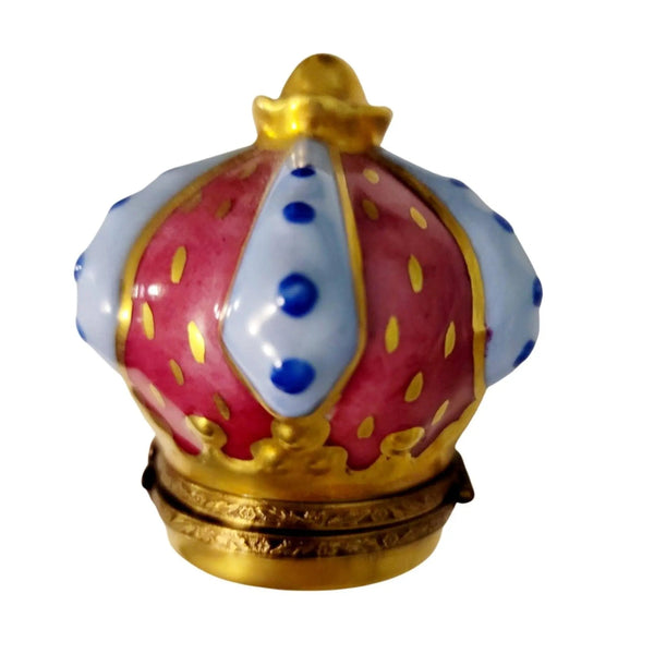 Crown of Elegance Limoges Box Porcelain Limoges hats travel Limoges Boxes Travel French Trinket Box