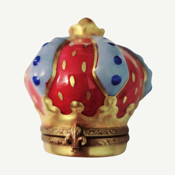 Crown of Elegance Limoges Box Porcelain Limoges hats travel Limoges Boxes Travel French Trinket Box