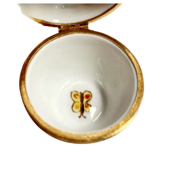 Daisy: Pink Porcelain Limoges Flowers Garden French Trinket Box