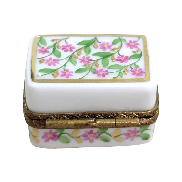 Delicate Floral Limoges Box Porcelain Limoges LIMOGES BOXES traditional French Trinket Box