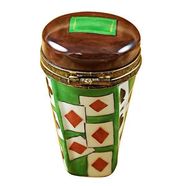 Dice Shaker limoges box Porcelain Limoges French Trinket Box