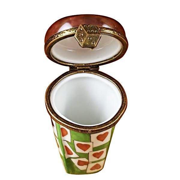 Dice Shaker limoges box Porcelain Limoges French Trinket Box