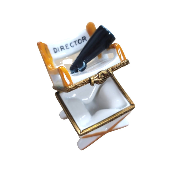 Director's Chair Limoges Box Porcelain Limoges professional French Trinket Box