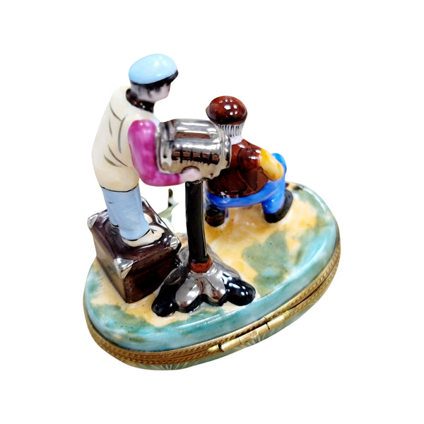 Director's Film Camera Limoges Box Porcelain Limoges art fine professional French Trinket Box