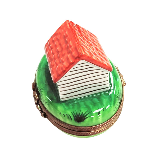 Dog House Delight Limoges Box Porcelain Limoges dog French Trinket Box