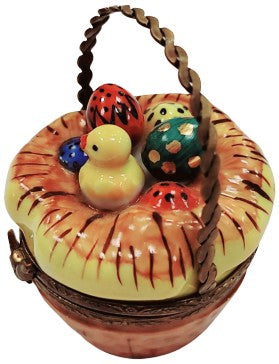 Easter Basket Bird Limoges Box Porcelain Limoges Easter French Trinket Box