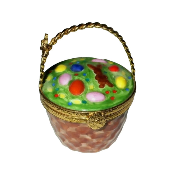 Easter Basket Porcelain Limoges Easter French Trinket Box