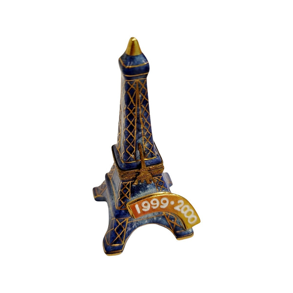Eiffel Tower Blue Porcelain Treasure Porcelain Limoges france LIMOGES BOXES French Trinket Box