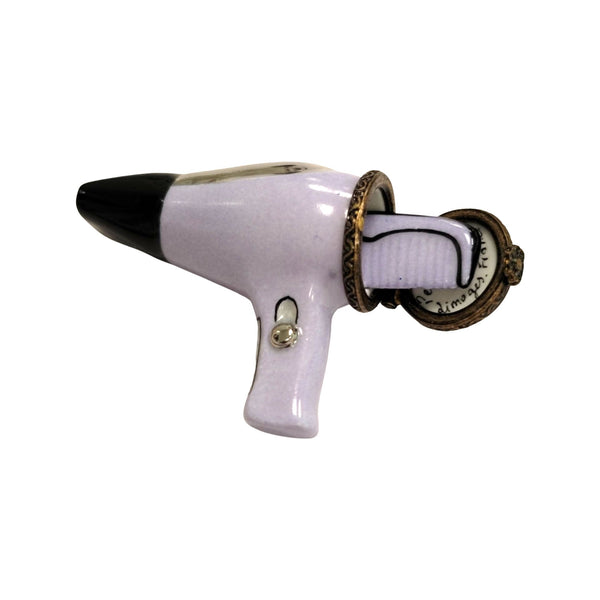 Elegant Blow Dryer Limoges Box Porcelain Limoges fashion home French Trinket Box