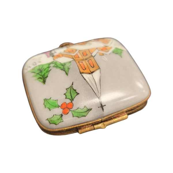 Elegant Church Scene Limoges Box Porcelain Limoges Religion French Trinket Box