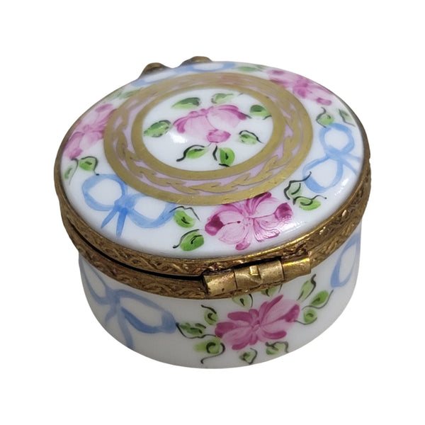 Elegant Floral Limoges Box Porcelain Limoges LIMOGES BOXES traditional French Trinket Box