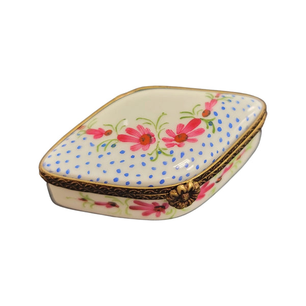Elegant Floral Limoges Box Porcelain Limoges LIMOGES BOXES traditional French Trinket Box