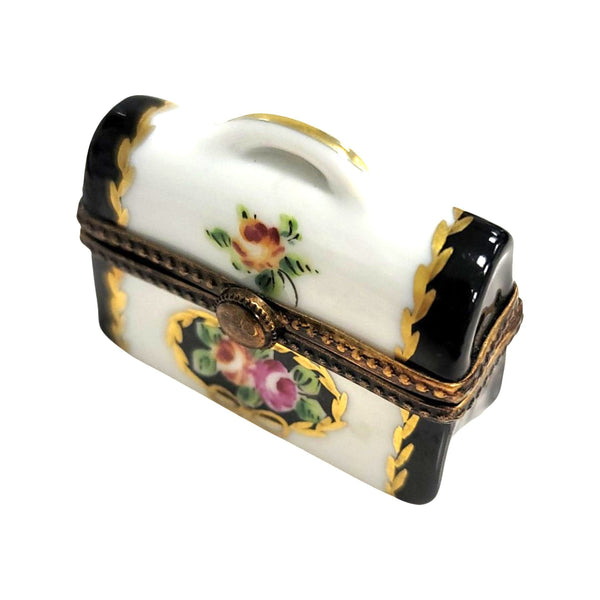 Elegant Handcrafted Limoges Chest Box Porcelain Limoges furniture French Trinket Box