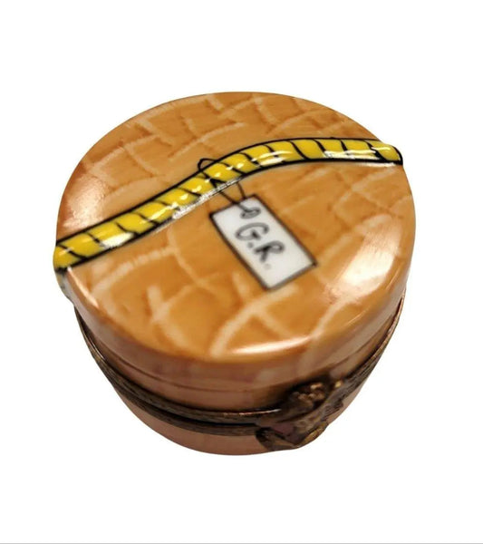 Elegant Hat Box Limoges Figurine Porcelain Limoges hats fashion LIMOGES BoXES French Trinket Box