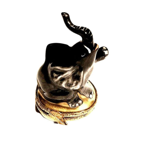 Elegant Limoges Elephant Box Porcelain Limoges Wild French Trinket Box